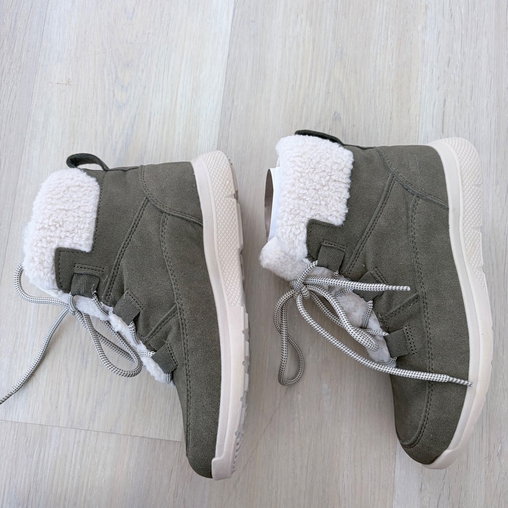 JBU by Jambu Freeze Olive Green Faux Fur Lined Winter Boots Womens 6.5M - Picture 2 of 7